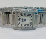Cartier Tank Diamond Bezel Ladies Replica Watch